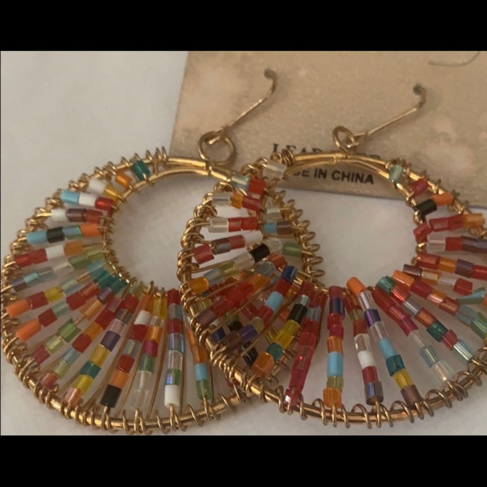 Beaded hoops